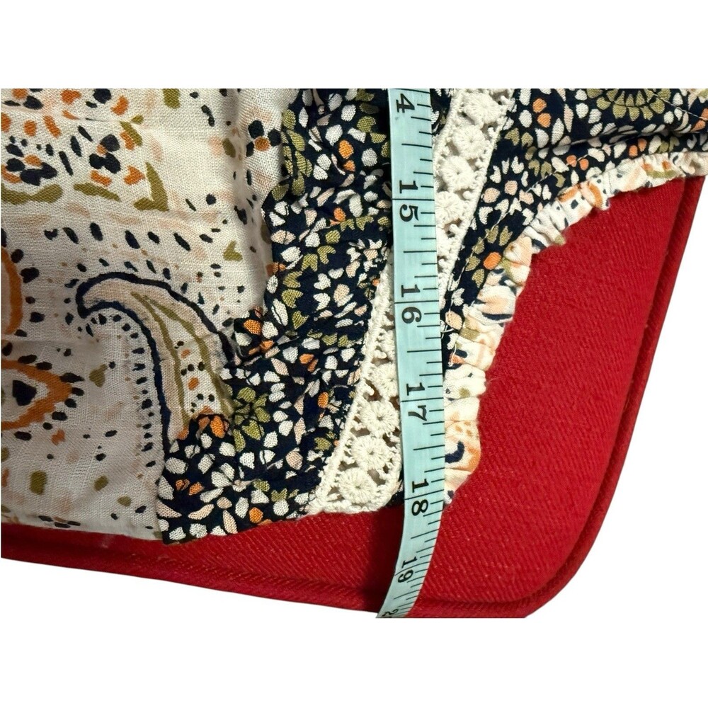 Patrons of Peace Paisley Ruffle Peplum Tank Top Boho XS - Picture 8 of 9